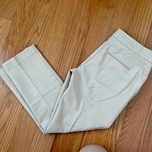 Ann Taylor Devin Tailored Ankle Pants Tan sz 2